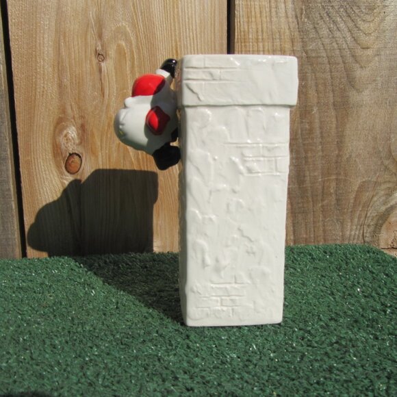 Vintage Santa Claus Ceramic Chimney Vase/Planter By Fitz & Floyd - Picture 3 of 8